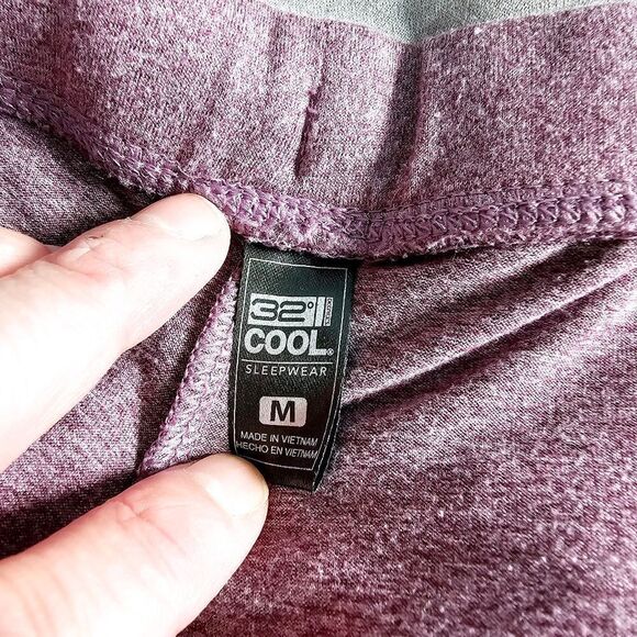 32 Degrees lounge pants lightweight sleepwear medium M purple grey - Picture 8 of 8